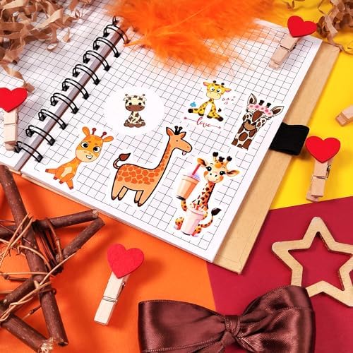 Giraffe Stickers for Water Bottle, Scrapbooking, Laptop Decals — Giraffe Party Supplies, Decorations, Gifts for Women & Men