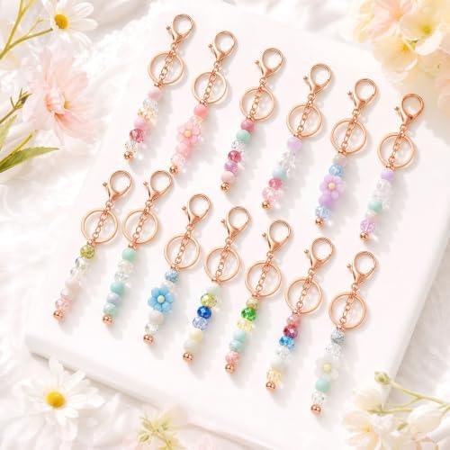 30Pcs Blank Beadable Keychain Bars Bulk Blank Metal Keychain