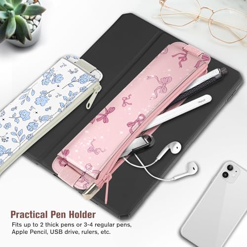 FINPAC 2-Pack Elastic Pen Holder for Notebook Leather Pen Holder