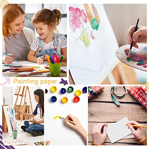 Prudiut Watercolor Paper, 120 Sheets, 5 x 7 in, 140 lb, Cold Press