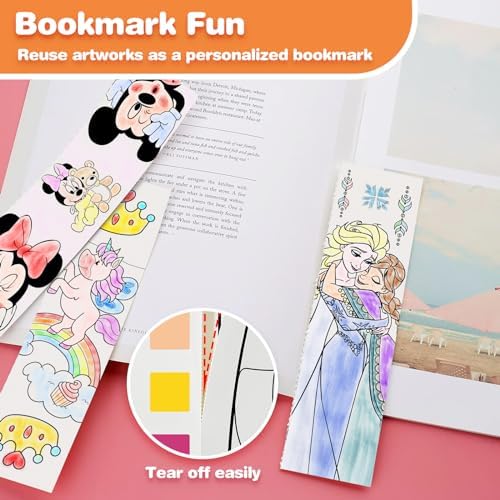 Kidcraft Paint with Water Coloring Books for Toddlers, 5 Pack