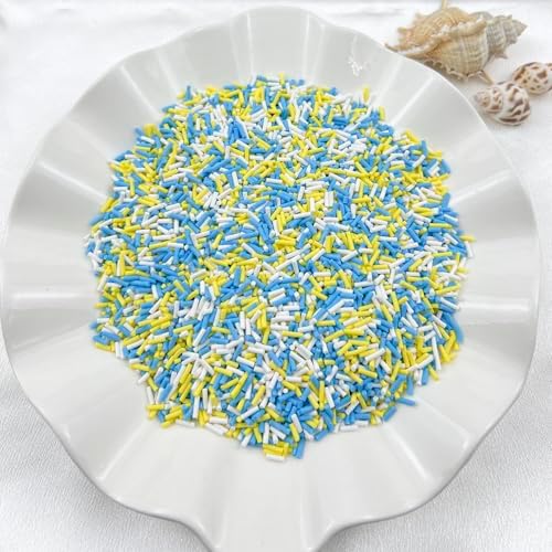 150g Fake Sprinkles Resin Sprinkles Clay Sprinkles Fake Candy Sprinkles Polymer Sprinkles Polymer Clay Slices for Resin Nail Slime Scrapbook DIY Art Crafts Making(251-mixed Color 3)