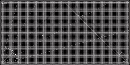 Elan Cutting Mat 36x72 Black & Taupe, Extra Large Self Healing Cutting Mat 36 x 72 Inch, 5-Ply Craft Board Black, Hobby Board for Sewing and Quilting
