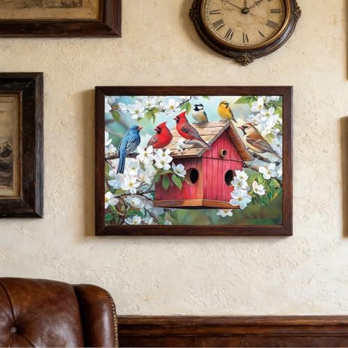 TOPCLTV Birds Diamond Art Kits for Adults, Bird Nest Diamond Painting Kits