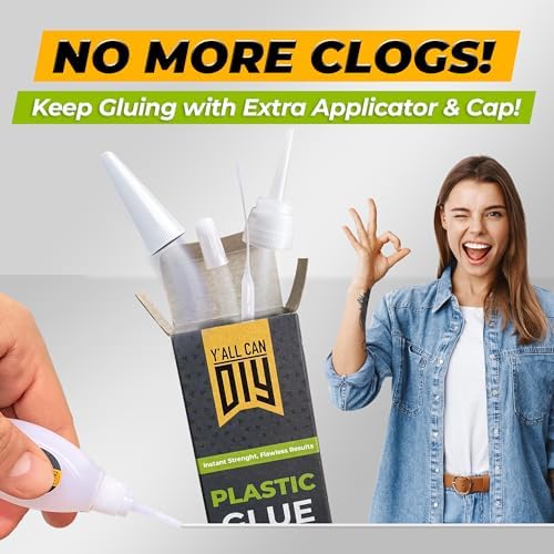 Plastic Glue for Models, Miniatures, Legos, PLA & 3D Printing Repair – Fast Setting Heavy Duty Strong Super Glue for Plastic 20g (4 Pack)