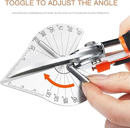 GARTOL 45-135° Adjustable Miter Shears, Quarter Round Cutter for PVC & Trim