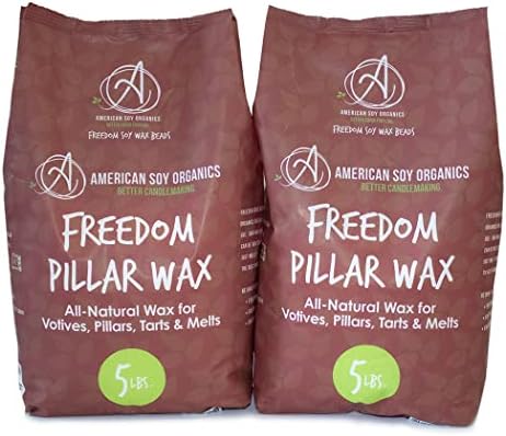 American Soy Organics Freedom Soy Pillar Wax Beads, 10 lbs