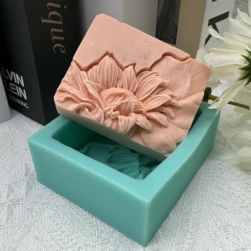 3D Sunflower Soap Mold Flower Handmade Soap Making Mold Scented Candle Wax Mold Resin Art Gypsum Crafts Moulds