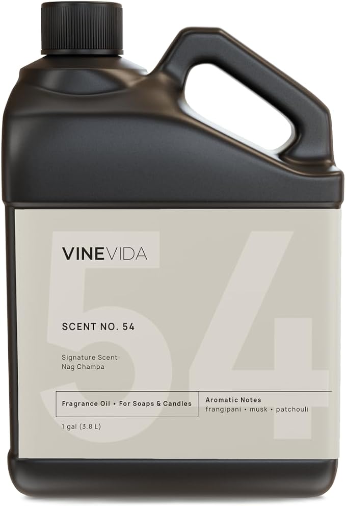 VINEVIDA Nag Champa Fragrance Oil - 128oz for Candle & Soap Making - Natural Scents Made in USA
