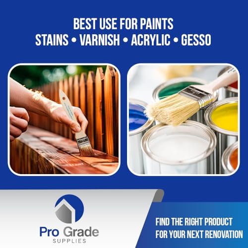 Pro Grade 2" Chip Brushes, Disposable Paint Brushes, for Paint, 12 Pack