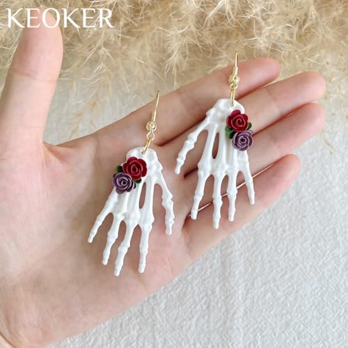 KEOKER Halloween Polymer Clay Molds - Earring Molds for Jewelry & Decoration (Substitute Polymer Clay Cutters)