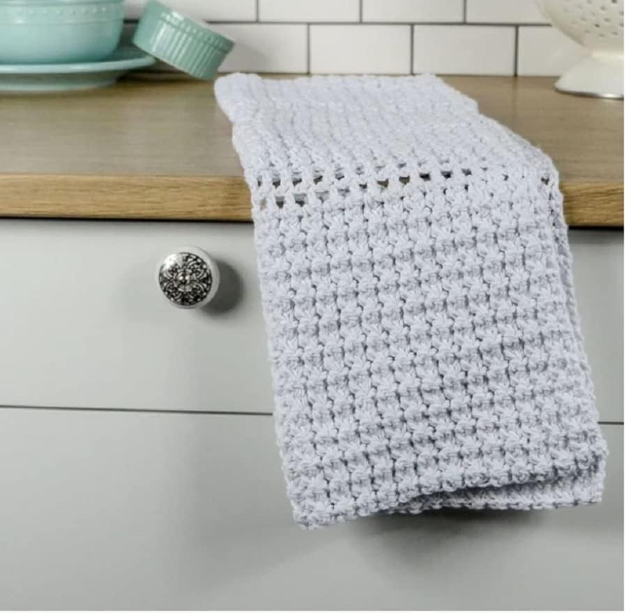 Premier Home Cotton Yarn 2-Pack Bundle with Bella's Crafts Stitch Markers (Denim)