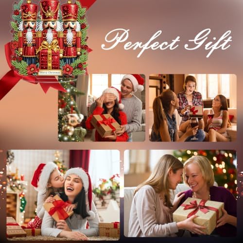 Christmas Diamond Art Kits for Adults,Nutcracker Soldiers Diamond Painting