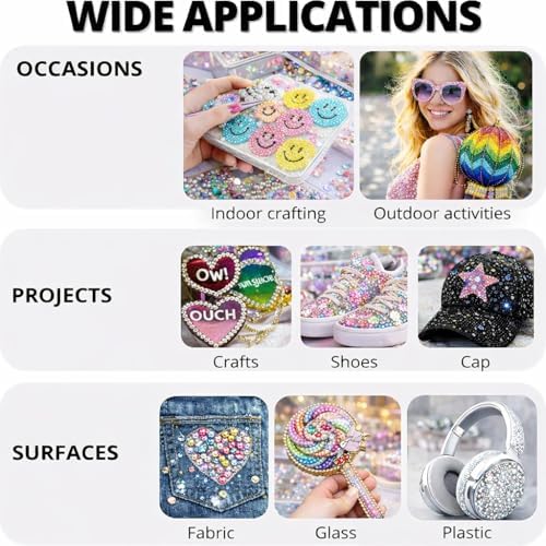 32000Pcs 24 Colors Jelly Rhinestones for Bedazzling,Mix Colors Bedazzling Kit with Rhinestones,3MM SS10 Colorful Resin Flatback Gems with Nail Glues for Crafting, Nail Art, Shoes, Books