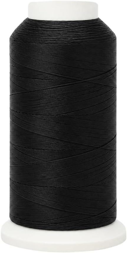 Mandala Crafts Size 69 210D T70 Black Gray Bonded Nylon Thread, 6000 YDs