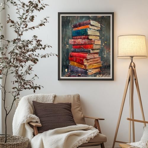 Arpilul Book Paint by Number for Adults-Paint by Numbers for Adults Beginner, Adult Paint by Number Kits on Canvas for Home Wall Art Decoration and Gifts 16x20Inch(Z-YH44)