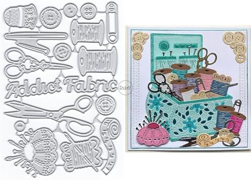Needle Thread Metal Cutting Dies for Card Making