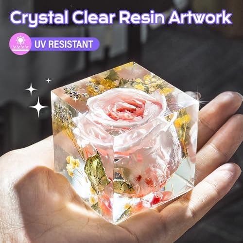HeyClear 68oz Epoxy Resin Kit Crystal Clear Hard, DIY Crafts for Adults
