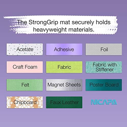 Strong Grip Cutting Mat for Cricut Maker 3/Maker/Explore 3/Air 2/Air/One (12x12 inch,3 Mats) Strong Adhesive Sticky Purple Quilting Replacement Cut Mats