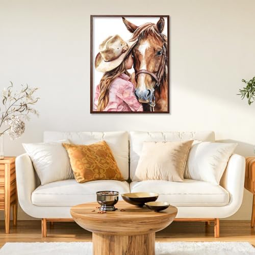 Paint by Numbers Kit for Adults, Horse DIY Painting Kit, 16x20 Inch