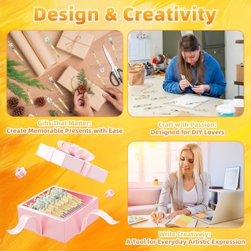 210 Pieces DIY Beadable Pen Bulk Kit – 70PCS Ballpoint Pen with Refills & Bags – Perfect for Beads Pens Supplies, Beaded Pens for DIY Crafting – Office Supplies & Teacher Accessories (Gold)