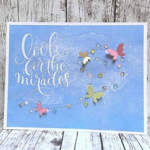 Scrapbooking Die-Cuts, Layer Frame Net Set Metal Cutting Dies for Card Making, Paper Craft Template, Background Embossing Stencils, DIY Album Décor (Butterfly Lace-5.2x11.7cm)