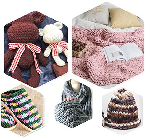 iSuperb 1 Pack Knitting Yarn Colorful Cloth T-Shirt Yarn Fabric Crochet Cloth for DIY Knitted Art Basket Bag - 100g