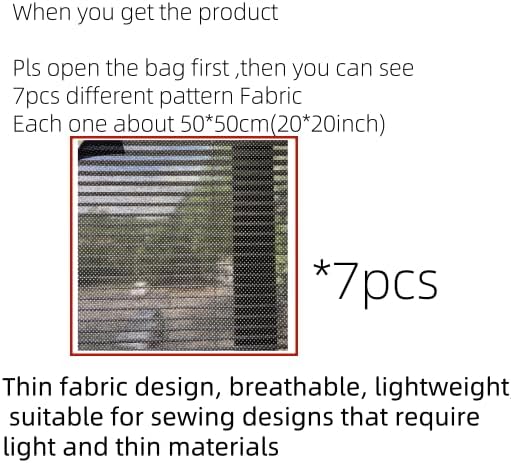 Cotton Fabric DIY Making Supplies Quilting Patchwork Fabric Fat Quarter Bundles DIY for Quilting Cotton Patchwork Cushions (Orange, 20" x 20")