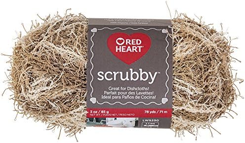 RED Heart CNCE833.938 Scrubby Yarn, Almond