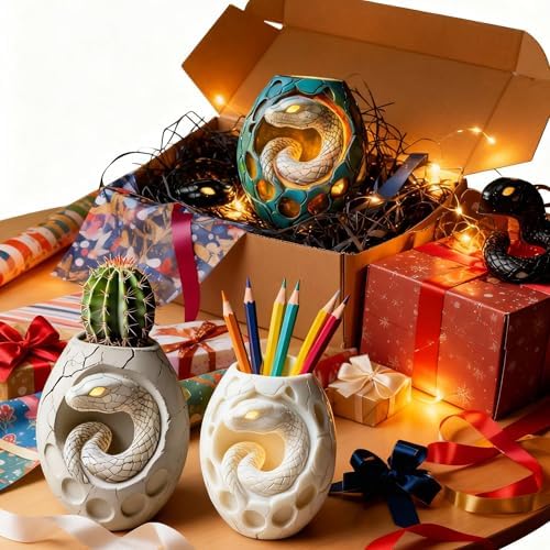 Snake Egg Epoxy Resin Molds Silicone, Animal Planters Candle Molds