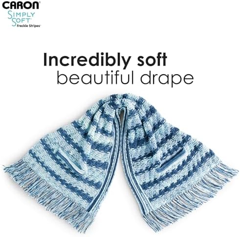 Caron Simply Soft Freckle Acrylic Yarn for Crocheting Soft, Stone, 3-Pack