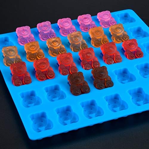 Gummy Bear Molds - 1 Inch Cute Bear Candy Molds Food Grade Silicone