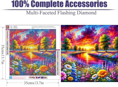 Lophomie Diamond Art Kits for Adults Landscape Diamond Painting Kits