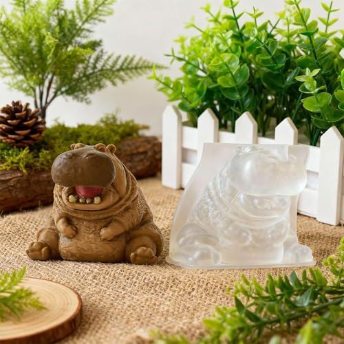 Hippo Silicone Mold Figurine Mould