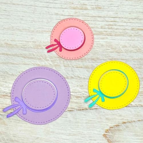 KSCRAFT 2025 June Summer Beach Travel Metal Cutting Dies Stencils for DIY Scrapbooking Decorative Embossing DIY Paper Card (Summer Hats)