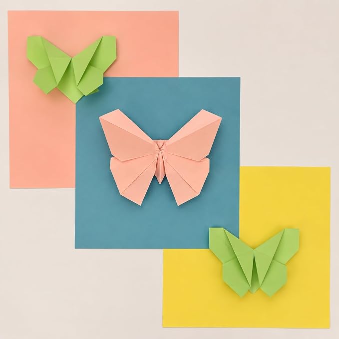300 Sheets Origami Paper, 27 Colors, 6x6 Inch Square Paper | Double Sided Colored Origami Paper 6x6 for Kids Crafts, DIY Folding, Scrapbooking, School Art Projects