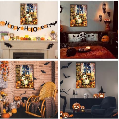 SUJINMEI Halloween Paint by Numbers Kit for Adults Without Frame 16X20 inch