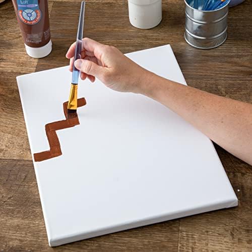 Artist's Loft 7 Count (28 Total) 11” x 14” Super Value Canvas Necessities - Acid Free Cotton Canvas for Paint, Acrylic, & Oils - Bulk 4 Pack