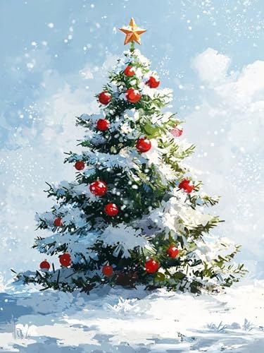 Christmas Diamond Art Kits for Adults, Christmas Tree Diamond Painting Kits