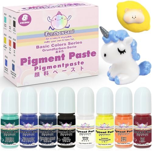 Silicone Pigment Paste 8-Color Taba Squishy Kit Mold Maker Basic Colors