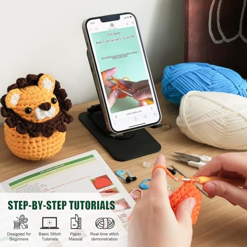 Crochet Kit for Beginners Adults - Learn to Crochet Animal Starter Kit