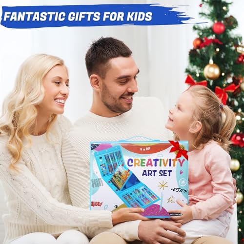 All in One Art Supplies Include Drawing Kit, Origami & Paper-Cutting Crafts