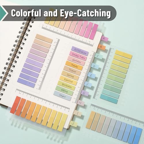 Mr. Pen- Colorful Sticky Tabs, 1600 pcs, Translucent Page Markers