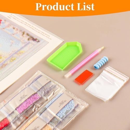 WNPOKN Cabin Diamond Art Kits for Adults 16 x 12 inch