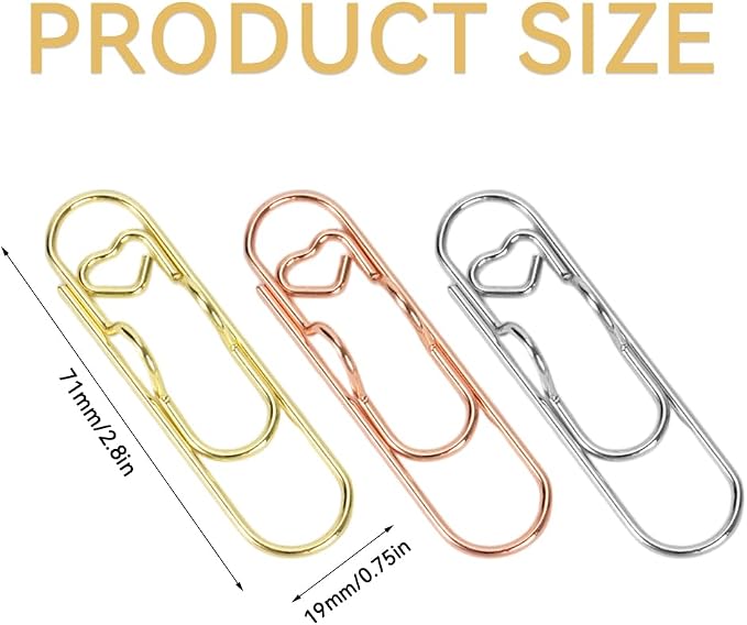 15 PCS Pen Holder for Notebook, Metal Pen Clips, Paper Clip Pen Holders for Journal, Planner, Pen Holder Clip Pencil Holder, Office School Supplies, Gold/Silver/Rose Gold
