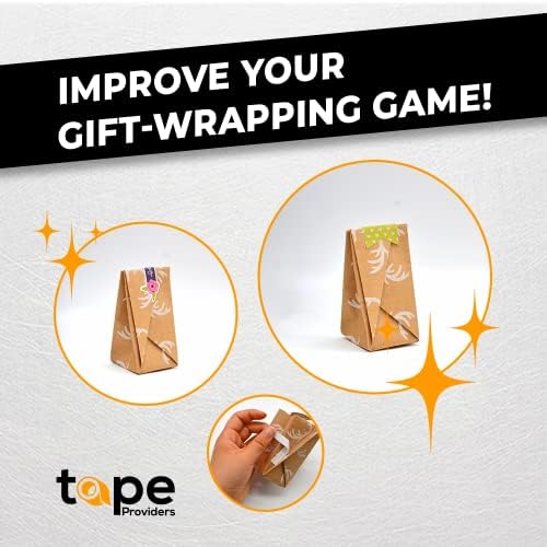 WOD DCTT32W Double Sided Adhesive Tissue Craft Tape - 4 inch x 55 yds. Acid Free, Permanent, & Heat Resitant - for Scrapbooking Paper, Cards, Origami, Ribbon, Glitter, and Boxes