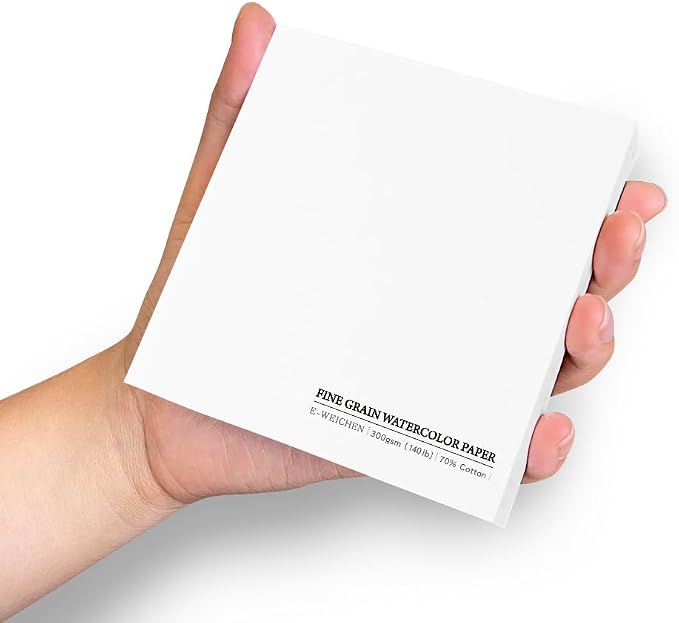 Watercolor Sketchbook 3.9x3.9 Inch 20 Sheets Mini Travel Journal Sketchbook