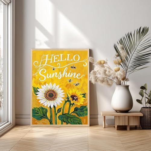 Xylogist Sunflower Diamond Art Kits for Adults 12x16 Inch