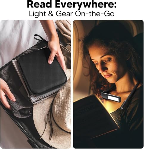 Neck Light with Storage Case, 3 Color Dimmable Reading Light