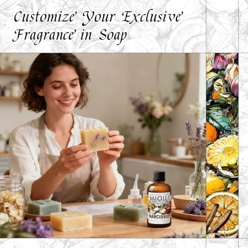 HIQILI Narcissus Fragrance Oil for Diffuser, Candle & Soap